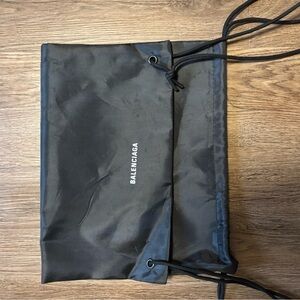 Balenciaga Black Toiletry Drawstring Bag